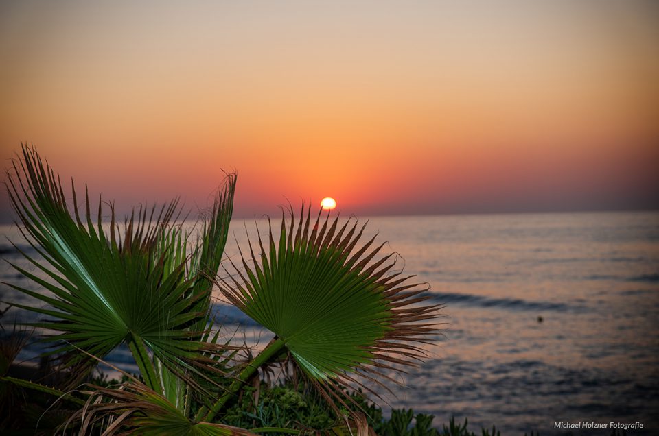 Sonnenuntergang auf der Insel Kreta