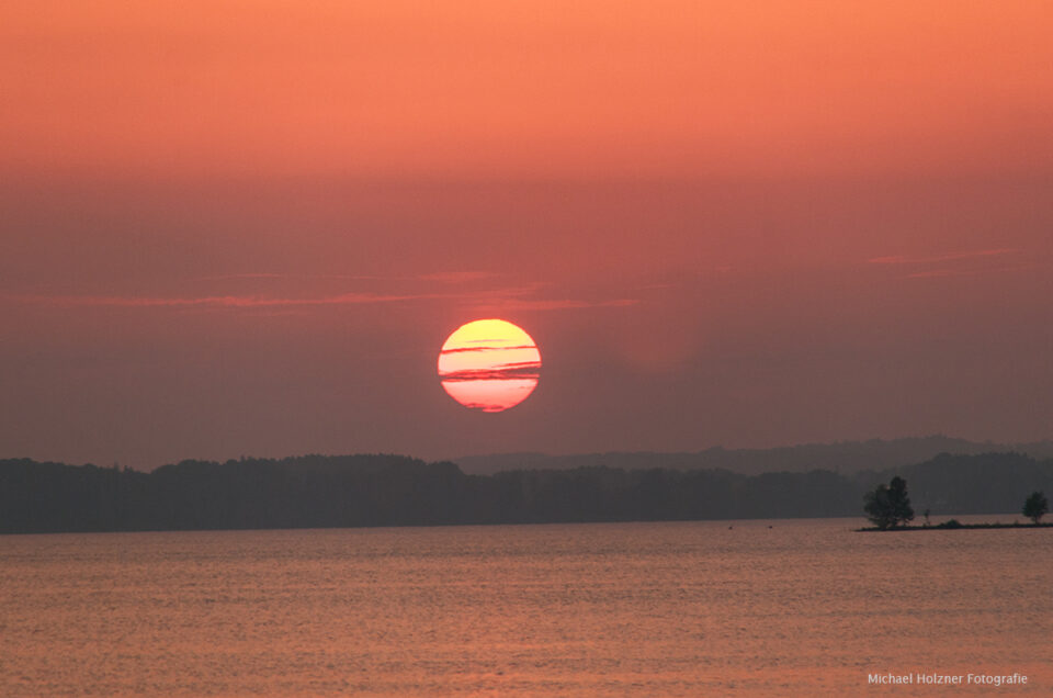 Sonnenuntergang am Chiemsee