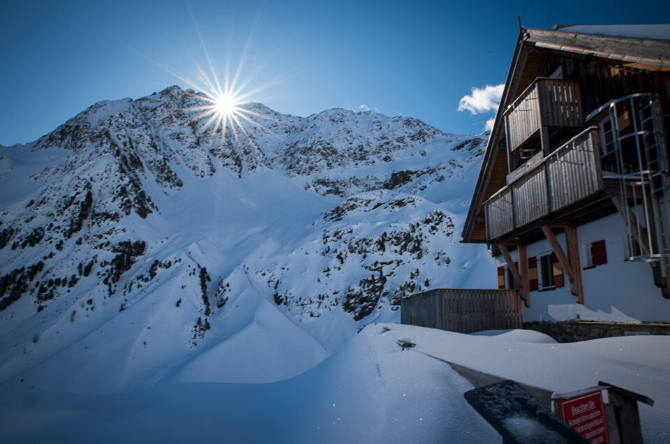 Schneeschuhtour auf der Potsdamer Hütte