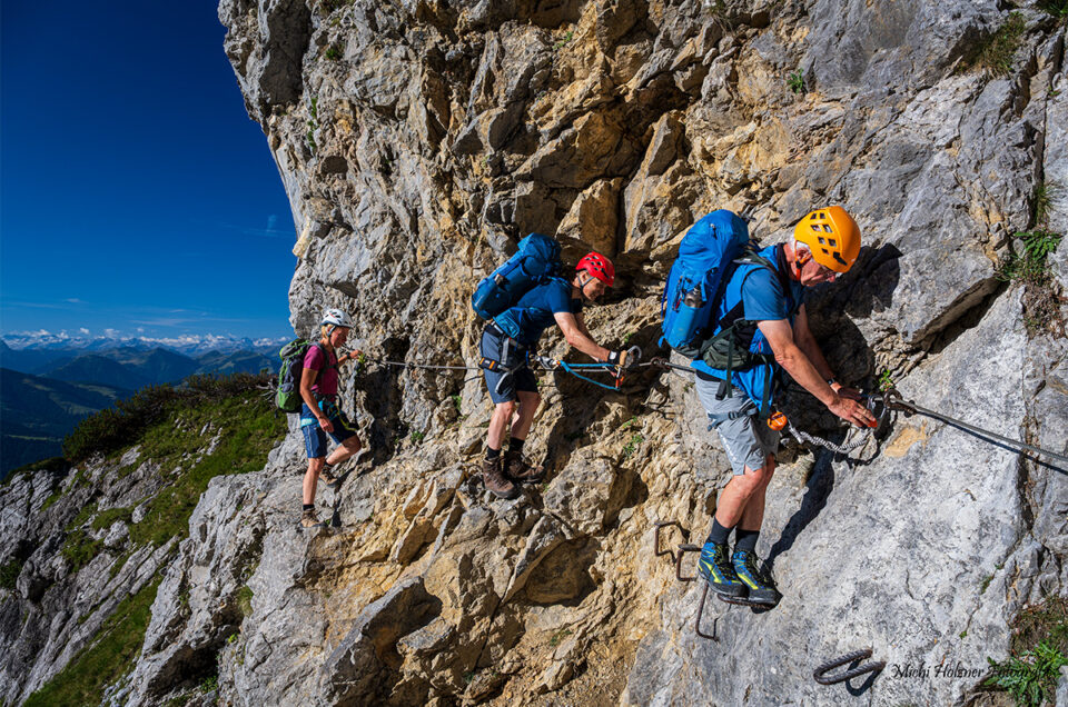 Über den Jubiläumssteig zum Ellmauer Tor (Wilder Kaiser)